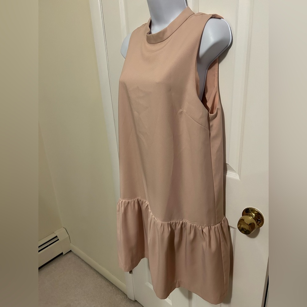 Anhropologie Tanya drop waist light pink dress
